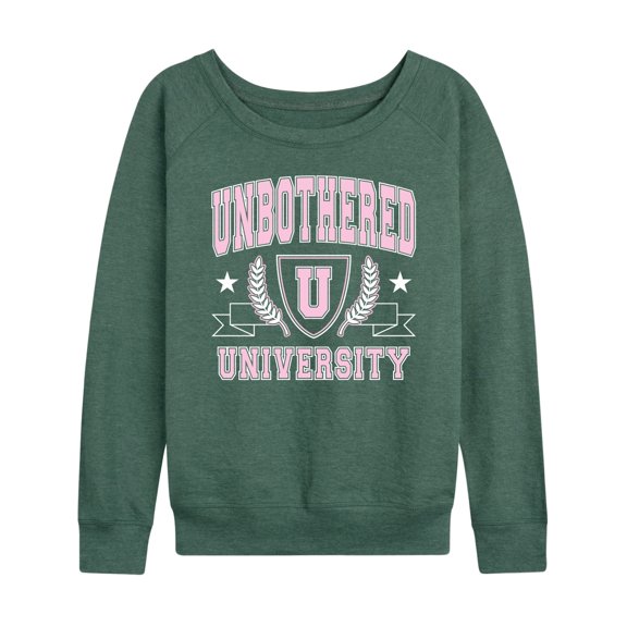 Instant Message - Unbothered University - Ladies French Terry Long Sleeve Shirt