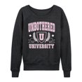thumbnail image 1 of Instant Message - Unbothered University - Ladies French Terry Long Sleeve Shirt, 1 of 5