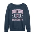 thumbnail image 1 of Instant Message - Unbothered University - Ladies French Terry Long Sleeve Shirt, 1 of 5