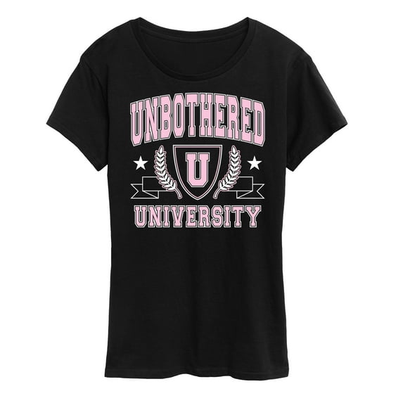 Instant Message - Unbothered University - Women's Short Sleeve Graphic T-Shirt