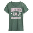 thumbnail image 1 of Instant Message - Unbothered University - Women's Short Sleeve Graphic T-Shirt, 1 of 1