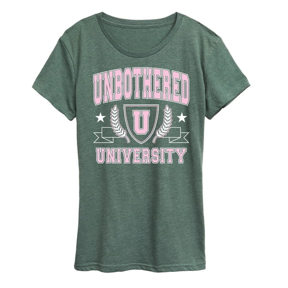 Instant Message - Unbothered University - Women's Short Sleeve Graphic T-Shirt