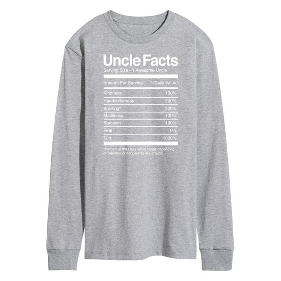 Instant Message - Uncle Facts - Men's Long Sleeve T-Shirt