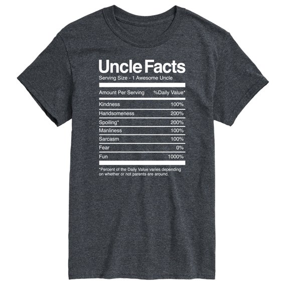 Instant Message - Uncle Facts - Men's Short Sleeve Graphic T-Shirt