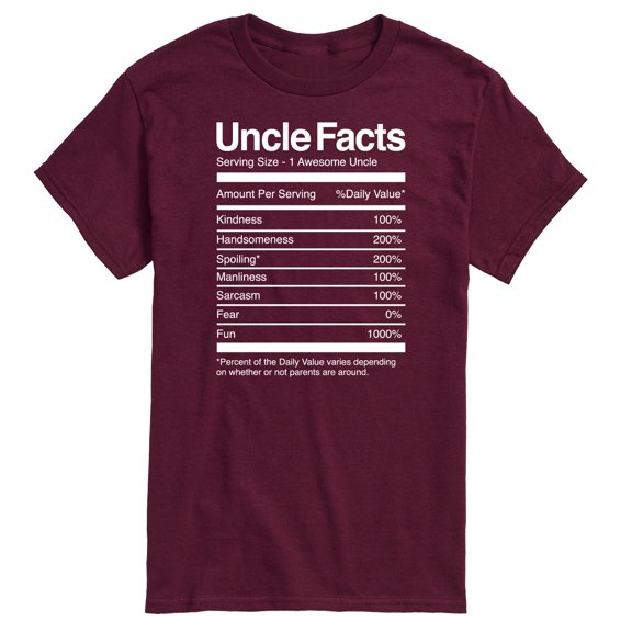Instant Message - Uncle Facts - Men's Short Sleeve Graphic T-Shirt