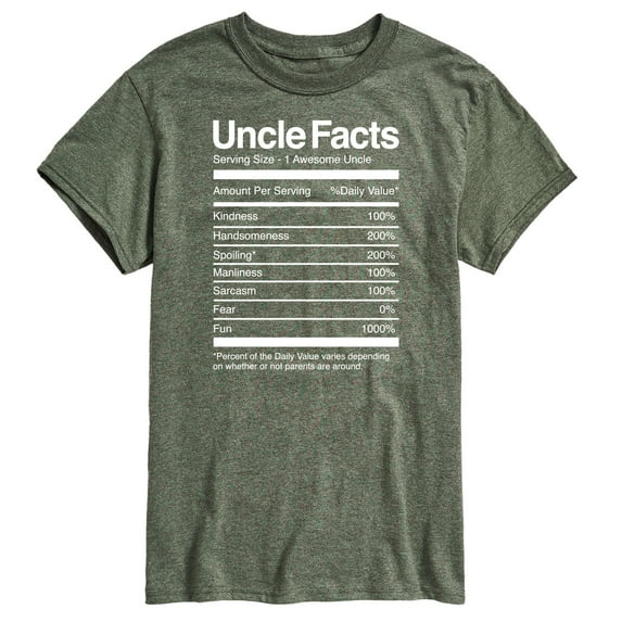 Instant Message - Uncle Facts - Men's Short Sleeve Graphic T-Shirt