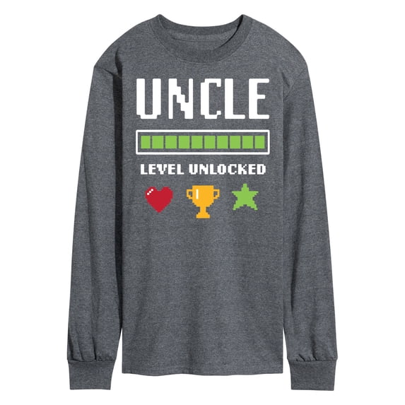 Instant Message - Uncle Level Unlocked Long Sleeve Graphic T-Shirt