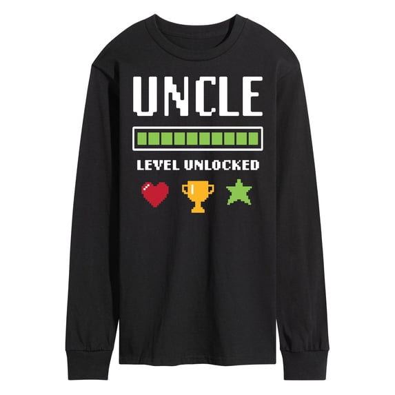 Instant Message - Uncle Level Unlocked Long Sleeve Graphic T-Shirt