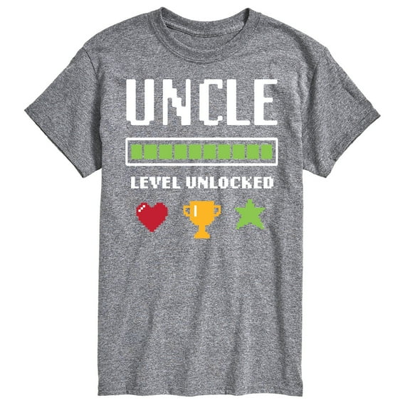 Instant Message - Uncle Level Unlocked - Men's Short Sleeve Graphic T-Shirt