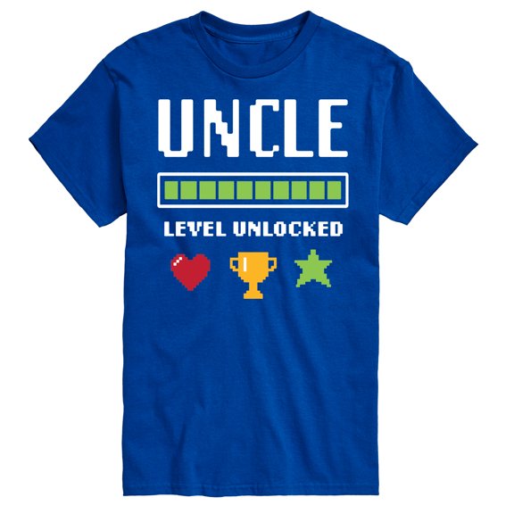 Instant Message - Uncle Level Unlocked - Men's Short Sleeve Graphic T-Shirt