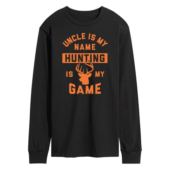 Instant Message - Uncle My Name Hunting My Game - Men's Long Sleeve T-Shirt
