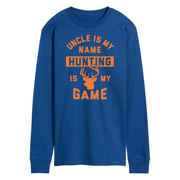 Instant Message - Uncle My Name Hunting My Game - Men's Long Sleeve T-Shirt