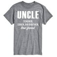thumbnail image 1 of Instant Message - Uncle, Teacher, Big Brother, Best Friend - Men's Short Sleeve Graphic T-Shirt, 1 of 6