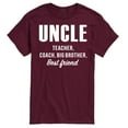thumbnail image 1 of Instant Message - Uncle, Teacher, Big Brother, Best Friend - Men's Short Sleeve Graphic T-Shirt, 1 of 6