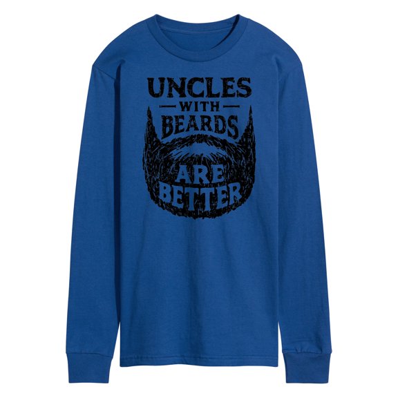 Instant Message - Uncle With Beards Are Better - Men's Long Sleeve T-Shirt