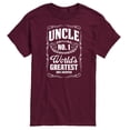 thumbnail image 1 of Instant Message - Uncle Worlds Greatest - Men's Short Sleeve Graphic T-Shirt, 1 of 6
