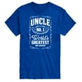 thumbnail image 1 of Instant Message - Uncle Worlds Greatest - Men's Short Sleeve Graphic T-Shirt, 1 of 6