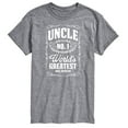 thumbnail image 1 of Instant Message - Uncle Worlds Greatest - Men's Short Sleeve Graphic T-Shirt, 1 of 6