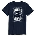 thumbnail image 1 of Instant Message - Uncle Worlds Greatest - Men's Short Sleeve Graphic T-Shirt, 1 of 6