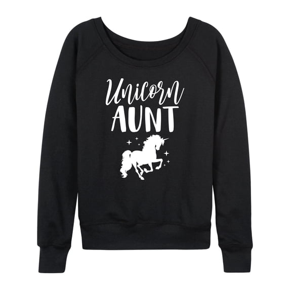 Instant Message - Unicorn Aunt - Women's Lightweight French Terry Long Sleeve Shirt