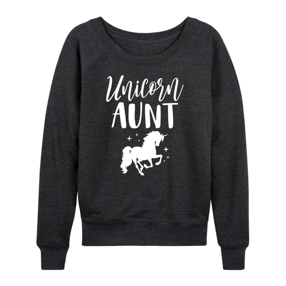 Instant Message - Unicorn Aunt - Women's Lightweight French Terry Long Sleeve Shirt