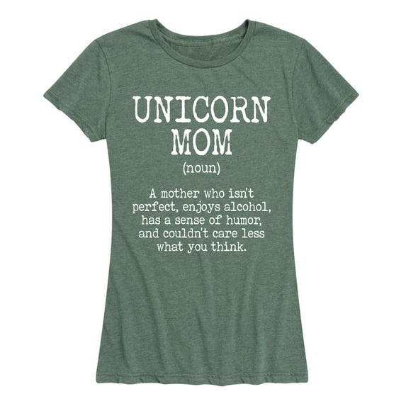 Instant Message - Unicorn Mom Definition - Women's Short Sleeve Graphic T-shirt