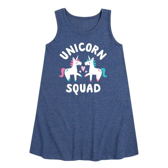 Instant Message - Unicorn Squad - Girls Aline Dress