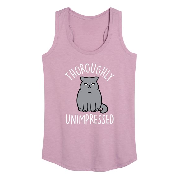 Instant Message - Unimpressed Cat - Women's Racerback Tank Top