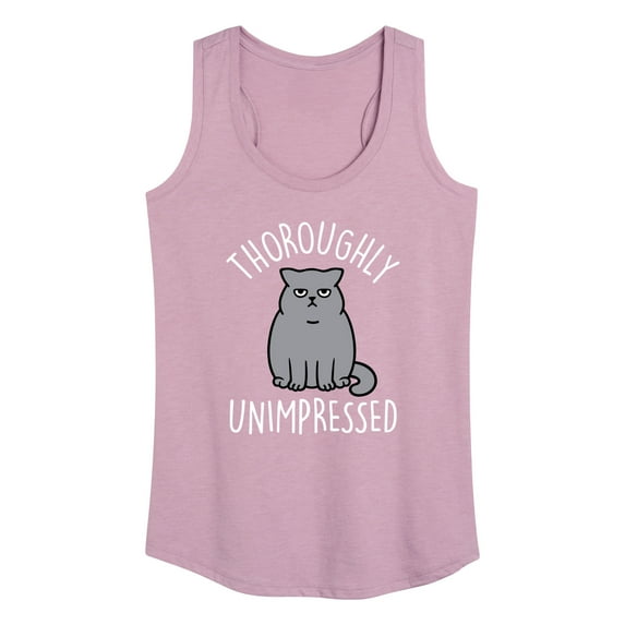 Instant Message - Unimpressed Cat - Women's Racerback Tank Top