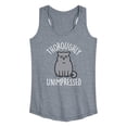 thumbnail image 1 of Instant Message - Unimpressed Cat - Women's Racerback Tank Top, 1 of 6