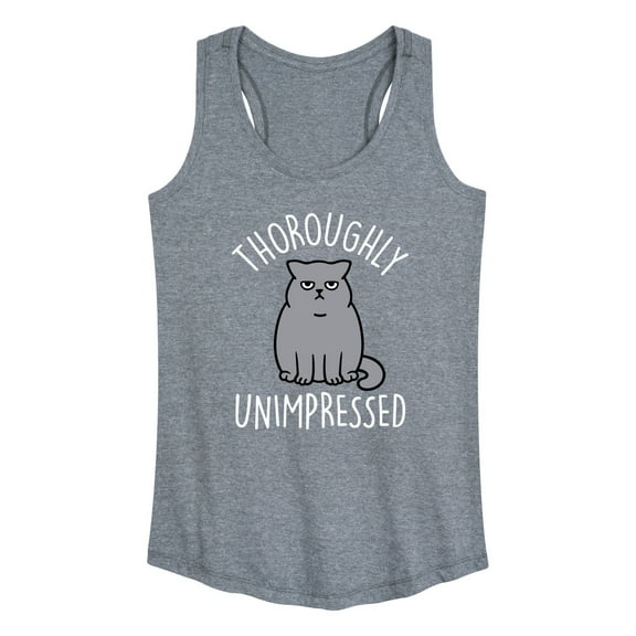 Instant Message - Unimpressed Cat - Women's Racerback Tank Top