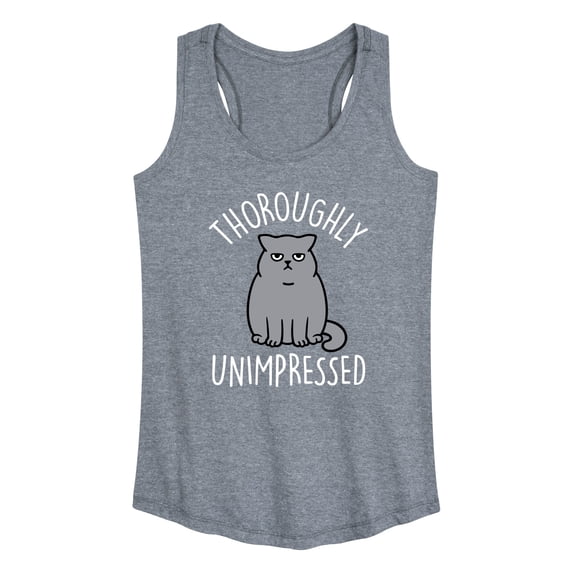 Instant Message - Unimpressed Cat - Women's Racerback Tank Top