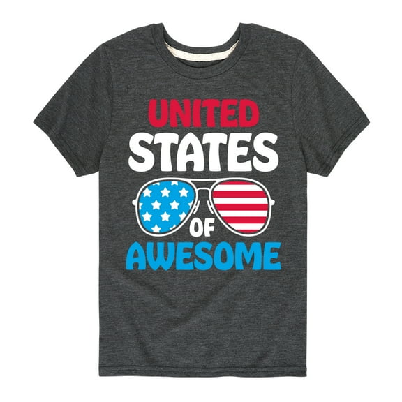 Instant Message - United States Of Awesome - Toddler & Youth Short Sleeve  T-Shirt