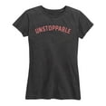 thumbnail image 1 of Instant Message - Unstoppable Coral Solid - - Women's Short Sleeve Graphic T-Shirt, 1 of 5