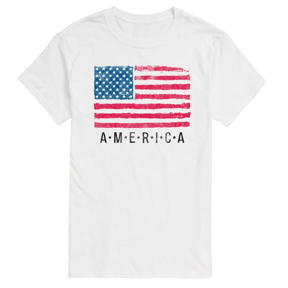 Instant Message - Us Flag Distr., America - Adult Short Sleeve Tee