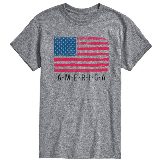 Instant Message - Us Flag Distr., America - Men's Short Sleeve Graphic T-Shirt