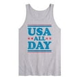 thumbnail image 1 of Instant Message - Usa All Day - Men's Jersey Graphic Tank, 1 of 4