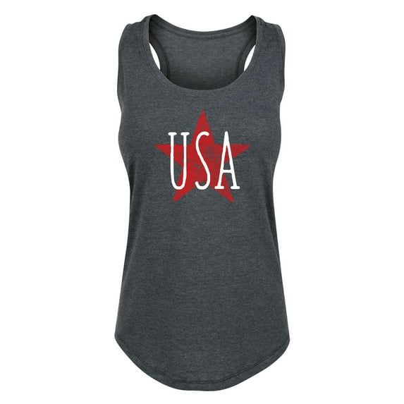 Instant Message - Usa Star -Women's Racerback Tank