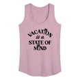 thumbnail image 1 of Instant Message - Vacation Is A State Of Mind - Women's Racerback Tank Top, 1 of 6
