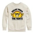 thumbnail image 1 of Instant Message - Vacay From The Rents - Toddler & Youth Crewneck Fleece Sweatshirt, 1 of 6