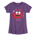 thumbnail image 1 of Instant Message - Valentine Monster - Toddler And Youth Girl's Short Sleeve T-Shirt, 1 of 6