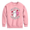 thumbnail image 1 of Instant Message - Valentine's Day Be My Meowentine Graphic Long Sleeve Fleece Sweatshirt, 1 of 4