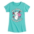 thumbnail image 1 of Instant Message - Valentine's Day Be My Meowentine - Toddler & Youth Girls Short Sleeve Graphic T-Shirt, 1 of 5