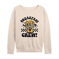 thumbnail image 1 of Instant Message - Valentine's Day Breakfast Crew - Women's Lightweight French Terry Long Sleeve Shirt, 1 of 5