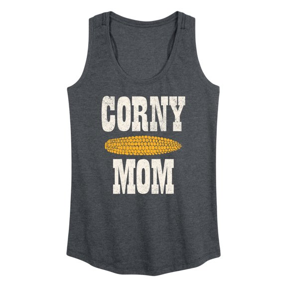 Instant Message - Valentine's Day Corny Mom - Women's Racerback Tank Top