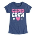 thumbnail image 1 of Instant Message - Valentine's Day Cupid Crew - Toddler & Youth Girls Short Sleeve Graphic T-Shirt, 1 of 5