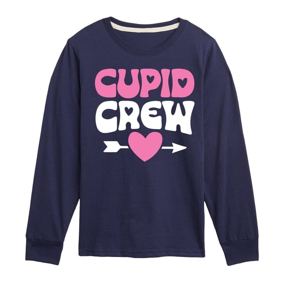 Instant Message - Valentine's Day Cupid Crew - Toddler & Youth Long Sleeve Graphic T-Shirt