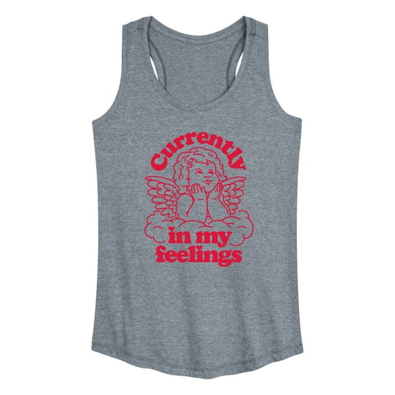 Instant Message - Valentine's Day Cupid In My Feelings - Women's Racerback Tank Top
