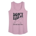 thumbnail image 1 of Instant Message - Valentine's Day Don't Rush Me Graphic Racerback Tank, 1 of 5