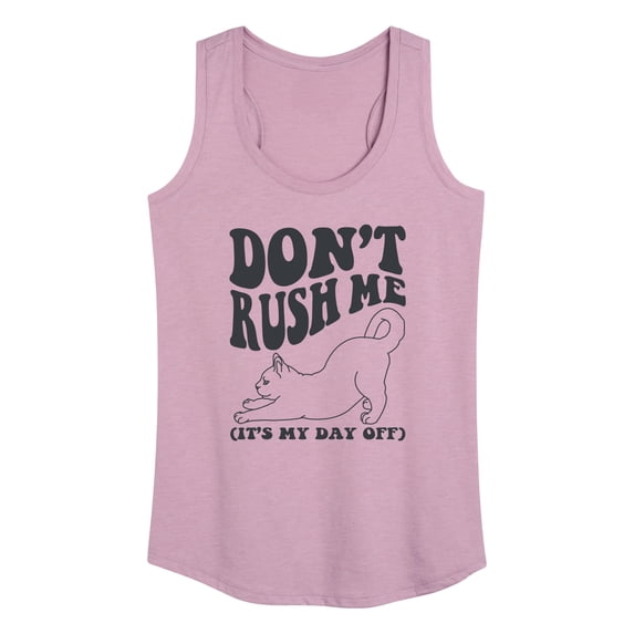 Instant Message - Valentine's Day Don't Rush Me Graphic Racerback Tank